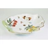 Picture 10/14 -HEREND, FRUITS NECKER MUSHROOM FRUIT DECORATED LEAF SHAPED PORCELAIN DISH (H128)