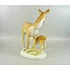 Picture 8/12 -HEREND, DEER MOTHER WITH HER FAWN 9.8", HANDPAINTED PORCELAIN FIGURINE ! (I088)