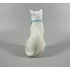 Picture 7/12 -HEREND, WHITE CAT WITH A BUTTERFLY BOW, HANDPAINTED PORCELAIN FIGURINE ! (I132)