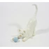 Picture 1/10 -HEREND, WHITE CAT PLAYING WITH A BALL, HANDPAINTED PORCELAIN FIGURINE ! (I143)