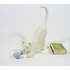 Picture 2/10 -HEREND, WHITE CAT PLAYING WITH A BALL, HANDPAINTED PORCELAIN FIGURINE ! (I143)