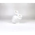 Picture 1/13 -HEREND, WHITE RABBIT SITTING 5", HANDPAINTED PORCELAIN FIGURINE, MINT ! (I147)