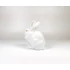 Picture 11/13 -HEREND, WHITE RABBIT SITTING 5", HANDPAINTED PORCELAIN FIGURINE, MINT ! (I147)