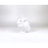 Picture 6/13 -HEREND, WHITE RABBIT SITTING 5", HANDPAINTED PORCELAIN FIGURINE, MINT ! (I147)