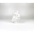 Picture 8/13 -HEREND, WHITE RABBIT SITTING 5", HANDPAINTED PORCELAIN FIGURINE, MINT ! (I147)