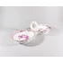 Picture 1/12 -HEREND, RASPBERRY INDIAN BASKET DOUBLE SALT CELLAR, HANDPAINTED PORCELAIN (I201)