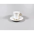 Picture 1/12 -HEREND, GOLD & WHITE (QH-OR) COFFEE CUP & SAUCER, HANDPAINTED PORCELAIN ! (I220)