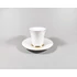 Picture 7/12 -HEREND, GOLD & WHITE (QH-OR) COFFEE CUP & SAUCER, HANDPAINTED PORCELAIN ! (I220)