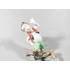 Picture 9/12 -HEREND, HUNTER FELL ON THE RABBIT 4.7", HANDPAINTED PORCELAIN FIGURINE ! (J012)