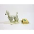 Picture 2/6 -ZSOLNAY, POODLE DOG FASHION HAIR VINTAGE HANDPAINTED PORCELAIN FIGURINE ! (J246)