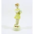 Picture 1/7 -ZSOLNAY, GIRL IN YELLOW DRESS WITH FLOWER VINTAGE HANDPAINTED PORCELAIN ! (J252)