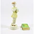 Picture 2/7 -ZSOLNAY, GIRL IN YELLOW DRESS WITH FLOWER VINTAGE HANDPAINTED PORCELAIN ! (J252)