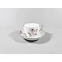 Picture 1/12 -HEREND, VIENNA ROSE PLATINUM COFEE CUP & SAUCER, HANDPAINTED PORCELAIN ! (K008)