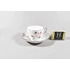 Picture 2/12 -HEREND, VIENNA ROSE PLATINUM COFEE CUP & SAUCER, HANDPAINTED PORCELAIN ! (K008)