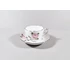 Picture 8/12 -HEREND, VIENNA ROSE PLATINUM COFEE CUP & SAUCER, HANDPAINTED PORCELAIN ! (K008)