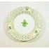 Picture 1/10 -HEREND, GREEN GARDEN OPEN WORK SMALL WALL PLATE , HANDPAINTED PORCELAIN ! (T008)