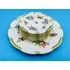 Picture 2/16 -HEREND PORCELAIN HANDPAINTED QUEEN VICTORIA DESSERT PLATES AND SERVING TRAY (G005)