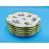 Picture 3/16 -HEREND PORCELAIN HANDPAINTED QUEEN VICTORIA DESSERT PLATES AND SERVING TRAY (G005)