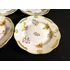Picture 10/12 -HEREND PORCELAIN HANDPAINTED QUEEN VICTORIA SMALL DESSERT PLATES 515/VBO (6pcs.) (G009)